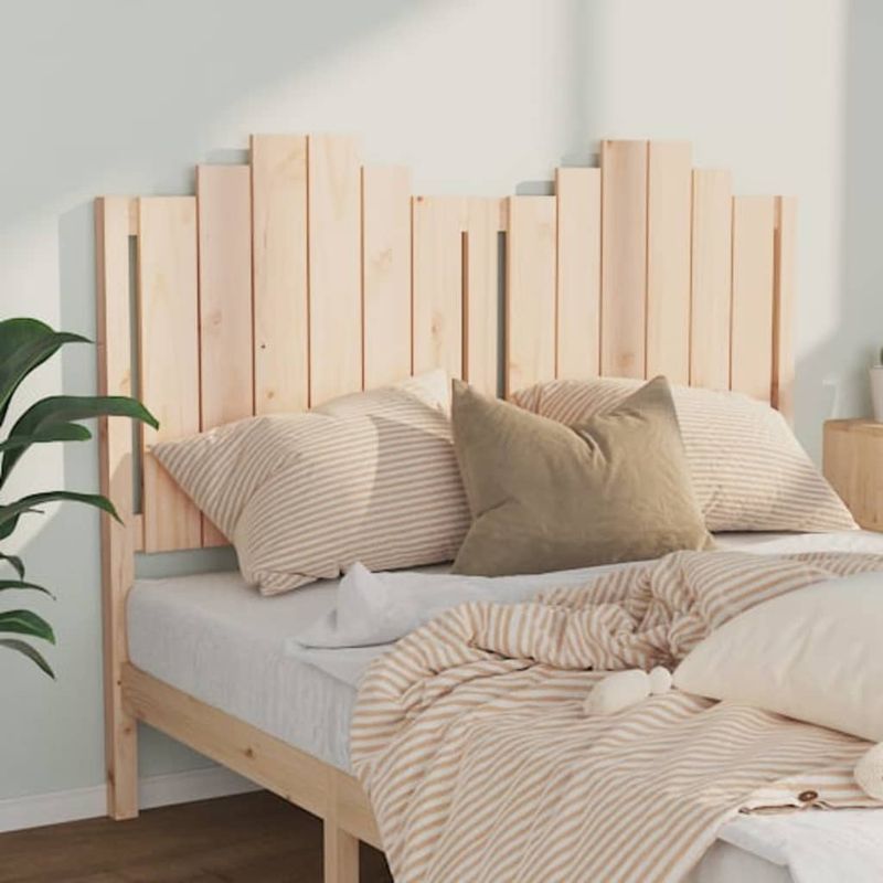 Les Tendances – Tête de lit en bois massif de pin 141x4x110 cm – Charme rustique – Soutien confortable pour lecture – Compatible avec cadres - Image 3