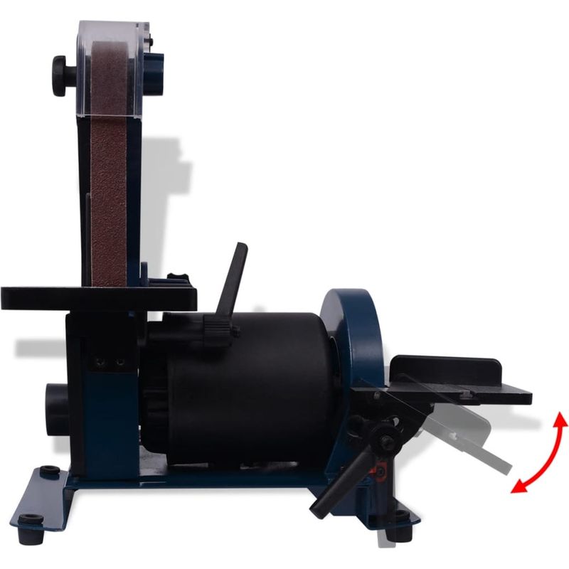 Vidaxl – Ponceuse à bande 300 W – Pour ponçage intensif bois dur – Dispositif d'extraction de poussière – Table inclinable pour usinage précis - Image 4