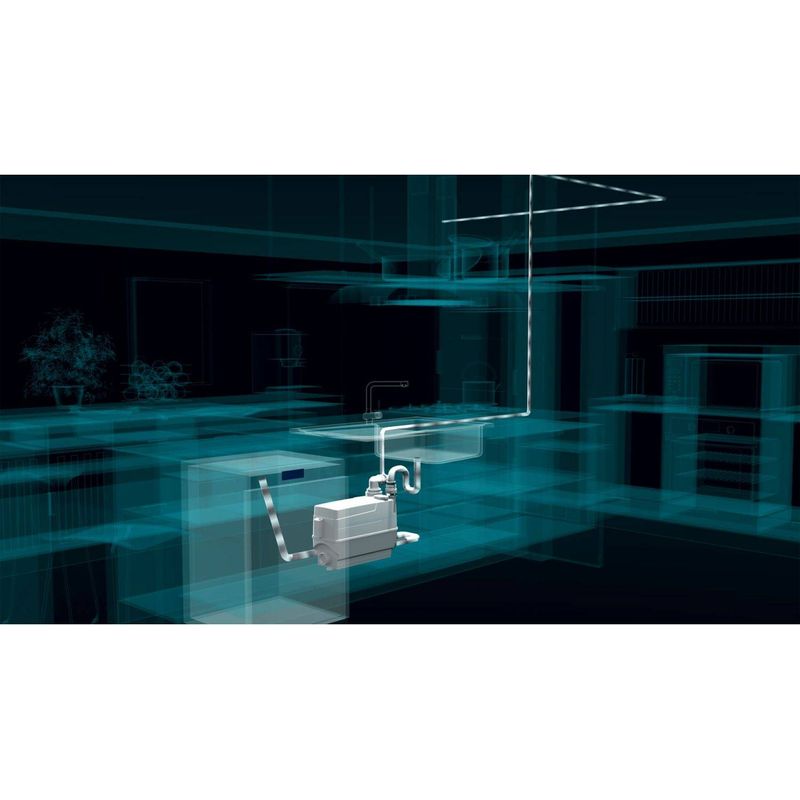 Grundfos – Station de relevage Sololift2 C-3 – Hauteur de refoulement 5.95 m – Puissance 640 W – Pour trois appareils de drainage Cup - Image 4
