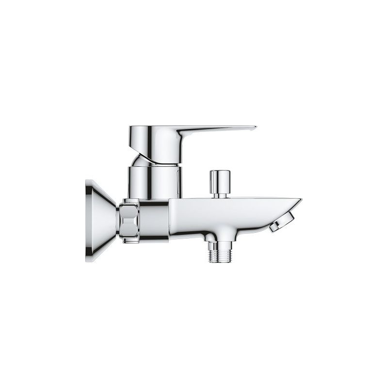 Mitigeur baignoire EH-Wannenbatterie BauLoop 236021 pour montage mural, sécurité intégrée, chromé - Image 6
