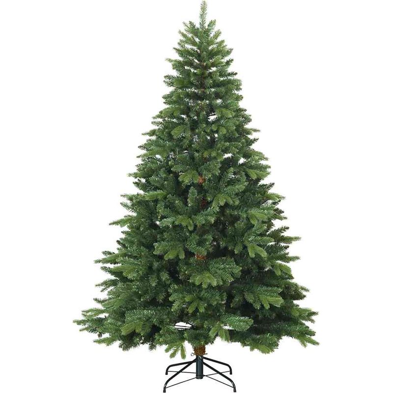 Vidaxl – Sapin de Noël artificiel vert 180 cm – Branches articulées en PVC et PE – Support en métal pliable – Design moderne pour intérieur et - Image 3