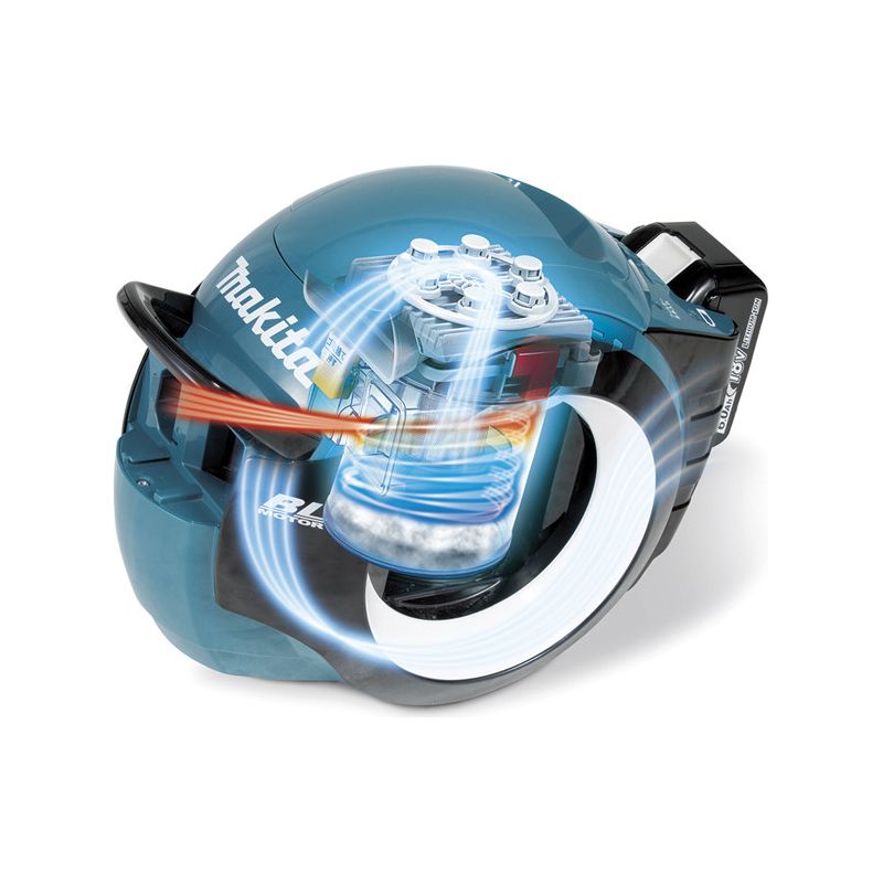 Makita – Aspirateur à main DCL501Z 18V – Moteur Brushless – Autonomie prolongée – Dépression d'aspiration 6,6 kPa – Compact et léger - Image 2