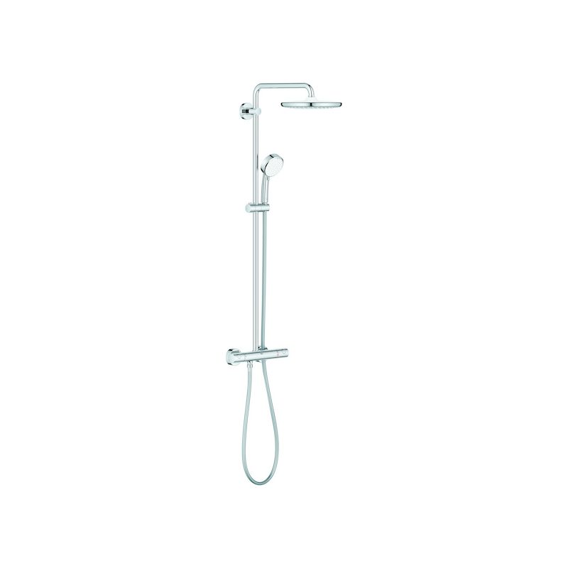 Grohe – Colonne de douche thermostatique avec mitigeur – TurboStat régulation température instantanée – DreamSpray débit uniforme – Chromé