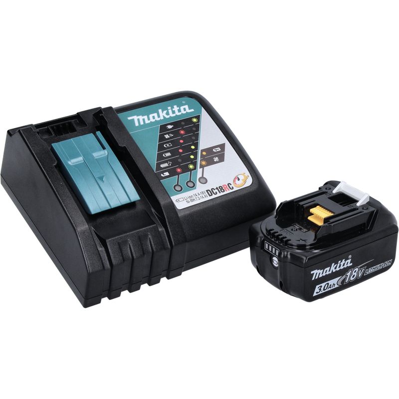 Makita – Ponceuse excentrique 18V – 3 vitesses – Moteur Brushless – Pour ponçage bois dur et teck – Coffret MAKPAC Adapter - Image 3
