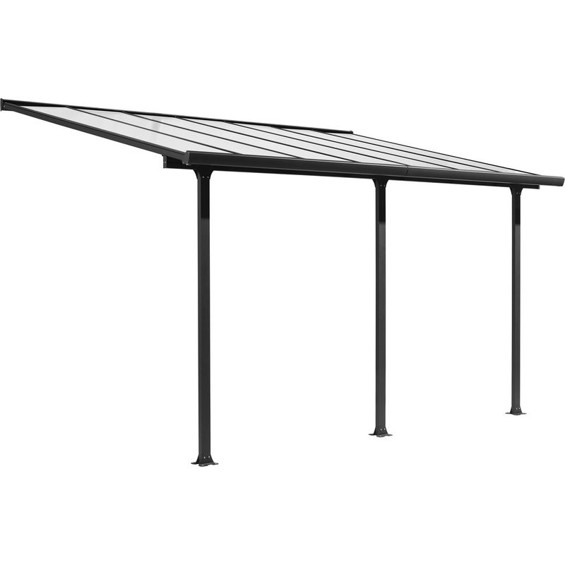 Habrita – Rideau d'ombrage 14,25m2 en polyester écru – Protection UV – Ajustable en longueur – Pour toit terrasse TT3050 AL - Image 2