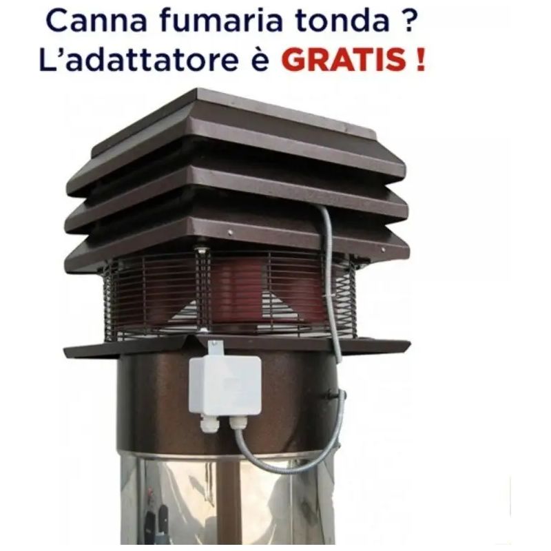 Gemi Elettronica – Extracteur de fumée électrique pour conduit rond 30 cm – Aspiration 3800 m3/h – Moteur résistant jusqu'à 700°C – 6 vitesses - Image 3