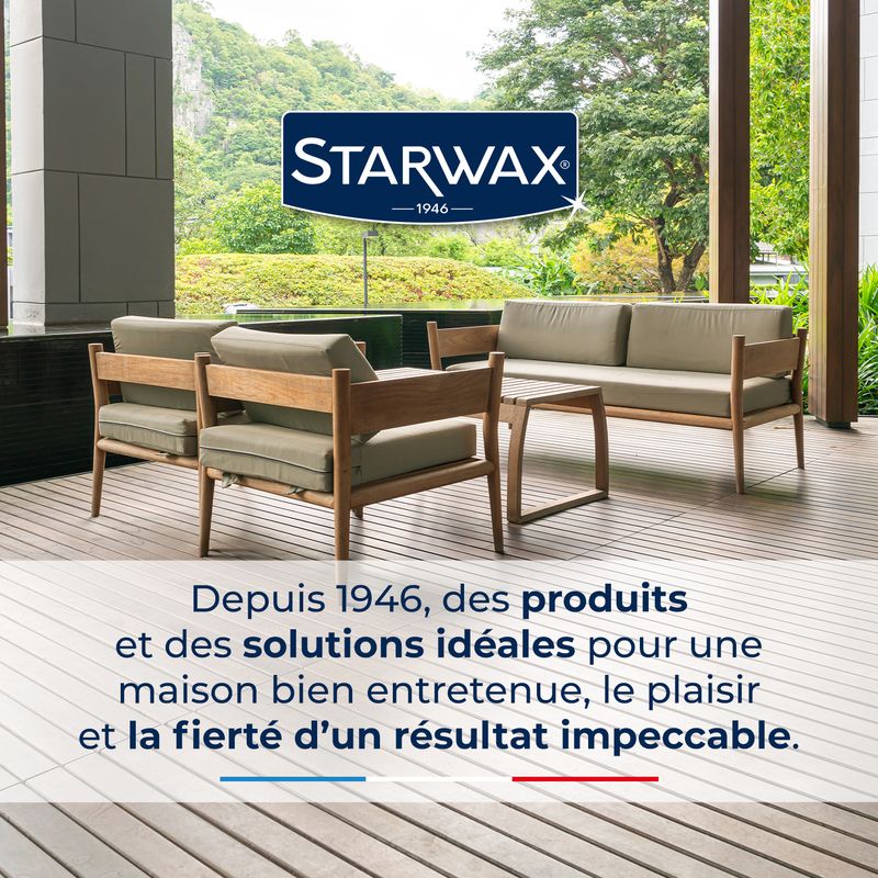 Saturateur bois extérieurs conditions extrêmes 5L Incolore STARWAX - Image 6