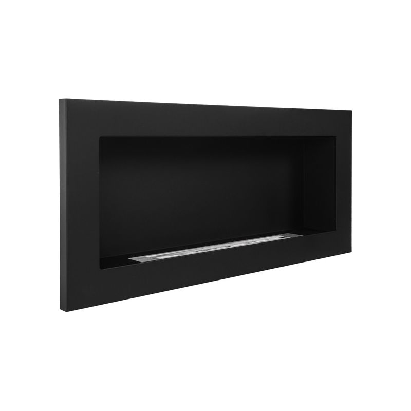 Frankystar – Cheminée bioéthanol murale 90x12x40 cm – Brûleur en acier inoxydable 0,75 L – Pour espaces intérieurs jusqu'à 25 m2 – Écologique et - Image 4