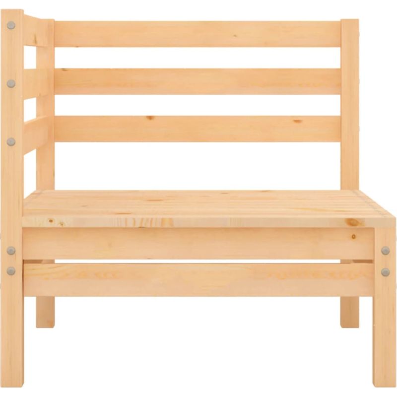 Vidaxl – Canapé de jardin 4 places en bois massif de pin – Résistant aux intempéries – Design modulaire pour terrasse et jardin - Image 4