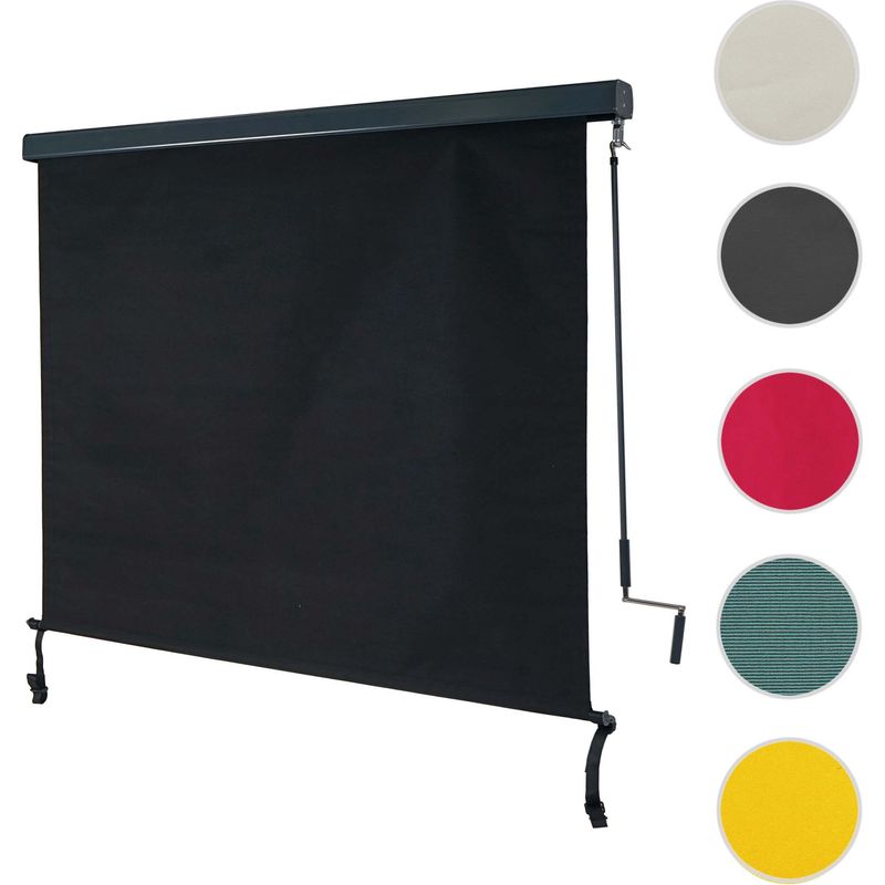 Mendler – Store enrouleur vertical 250x180 cm – Protection anti-UV 50 – Mécanisme de manivelle – Montage mural ou plafond – Tissu déperlant - Image 4