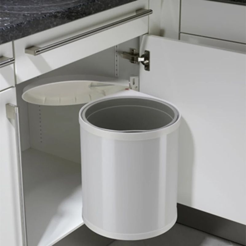 Hailo – Poubelle automatique encastrable 15L – Système d'ouverture innovant – Acier inoxydable – Pour espaces restreints – Montage flexible - Image 2