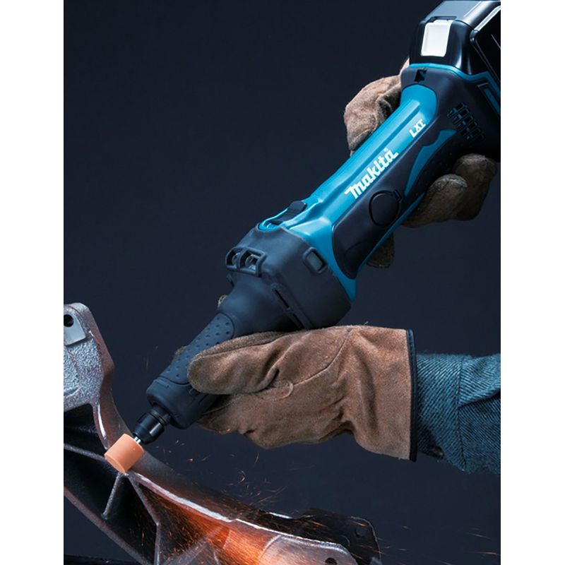 Makita – Meuleuse droite 18V Li-Ion pour meulage intensif – Moteur performant – Ergonomie optimale – Protection avancée – DGD800ZJ Plate - Image 2