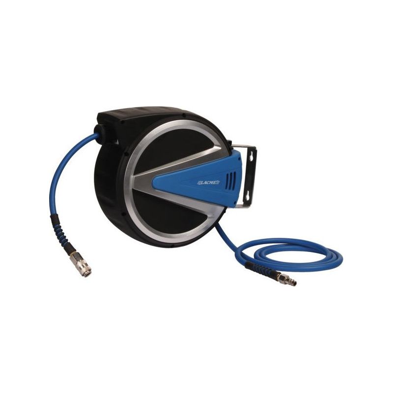 Lacme – Enrouleur pneumatique 15 m – Pression max 20 bar – Raccord d’entrée d’air 1/4" – Butée de fin de course incluse - Image 7
