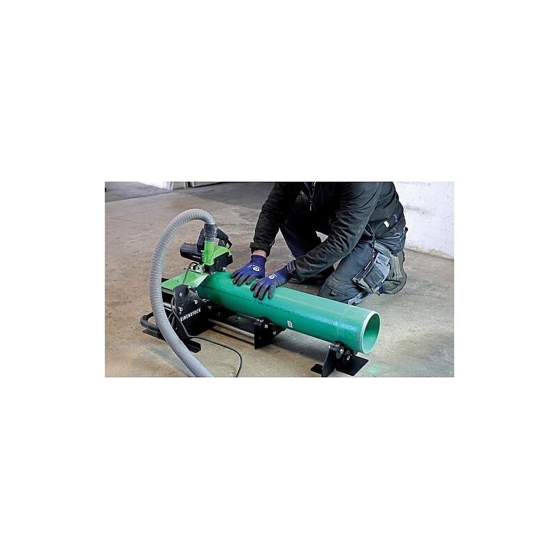 Eibenstock – Système de séparation de tubes ERC 300 K – Coupe et chanfreinage jusqu'à Ø 300mm – Chariot à rouleaux extensible – Aspiration efficace - Image 6