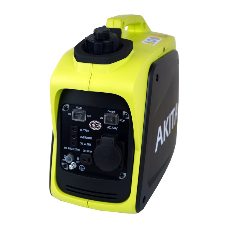 Générateur d'essence 900W – Compact et léger 9kg – Démarrage facile – Autonomie 4.1h – Système silencieux 58dB – Akita Moteur