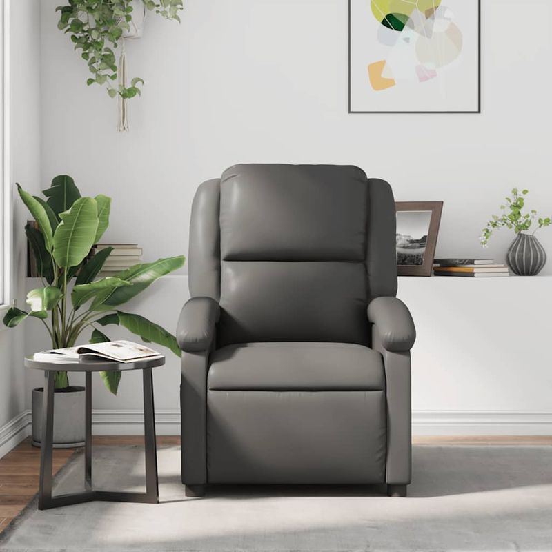 vidaXL Fauteuil inclinable Gris Similicuir - Image 3