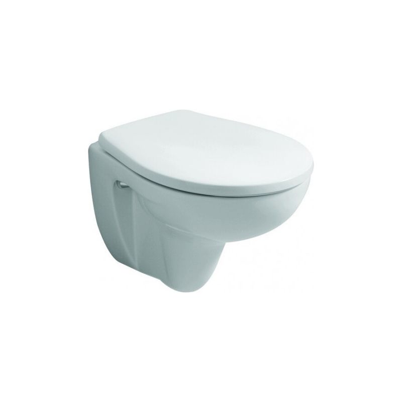 Siège WC GE Renova Comprimo, en céramique, avec charnières en acier inoxydable - Image 2