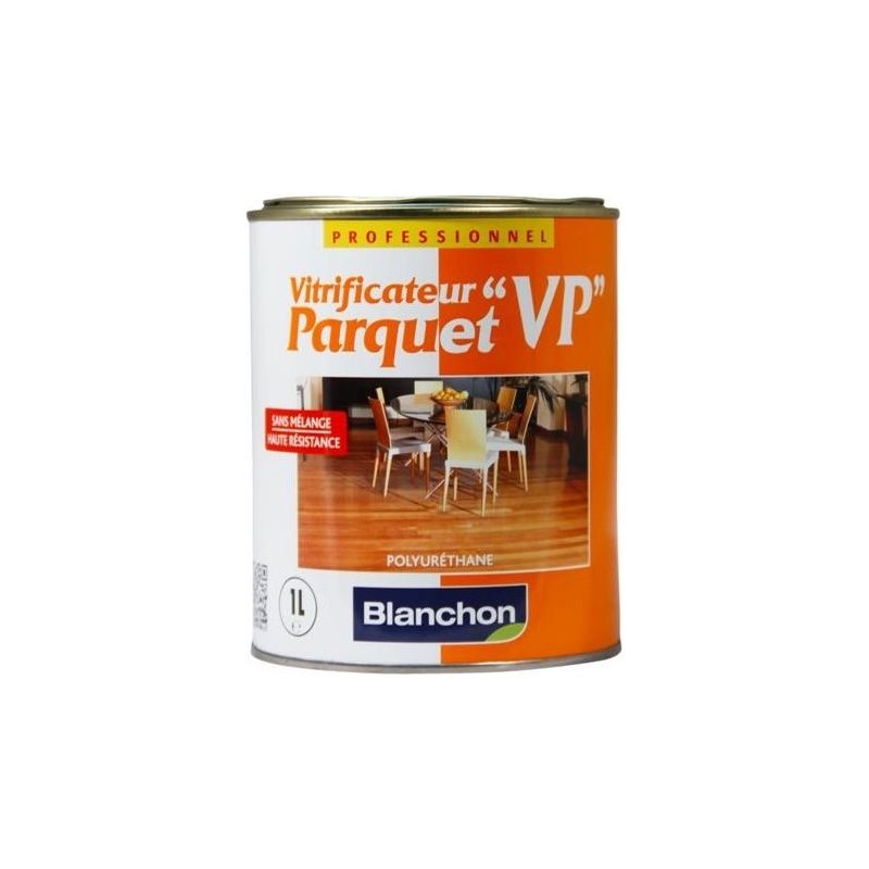 Blanchon – Vitrificateur parquet 2.5L satin – Haute résistance – Non glissant – Application facile pour bois dur – Rendement 10 m2/L