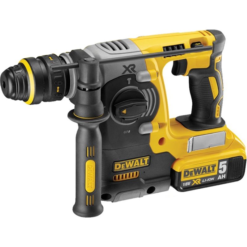 Dewalt – Marteau combiné sans fil 18V – 2 batteries 5,0 Ah – Moteur sans balais – Énergie de choc 2,1 J – Perçage béton jusqu'à 24 mm - Image 5