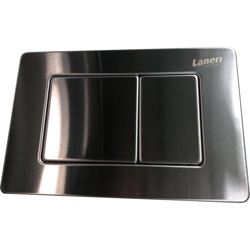 Giorgy – Réservoir de chasse d'eau caché pour cuvette au sol – Plaque de commande en acier inoxydable double bouton – Dimensions 71.5 x 41 x 8 cm - Image 4