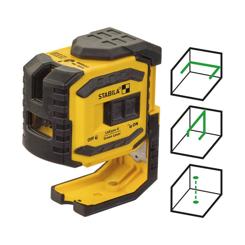 Stabila Laser pour lignes croisées LAX 300 G, set de 4 pièces - Image 3