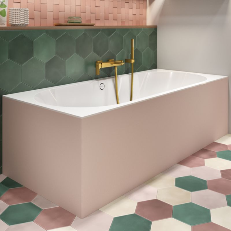 Villeroy & Boch – Baignoire rectangulaire Quaryl 170x75x47 cm – 2 places – Évacuation centrale 52 mm – Volume 238 l – SKU UBQ170OBR2DV01 - Image 3