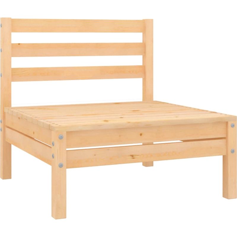 Vidaxl – Canapé de jardin 4 places en bois massif de pin – Résistant aux intempéries – Design modulaire pour terrasse et jardin - Image 5