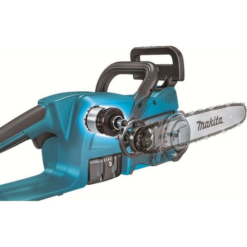 Makita – Tronçonneuse à batterie 18V DUC357ZX3 35cm – Moteur Brushless – Vitesse de chaîne 7,7 m/s – Pour bois dur et teck - Image 2