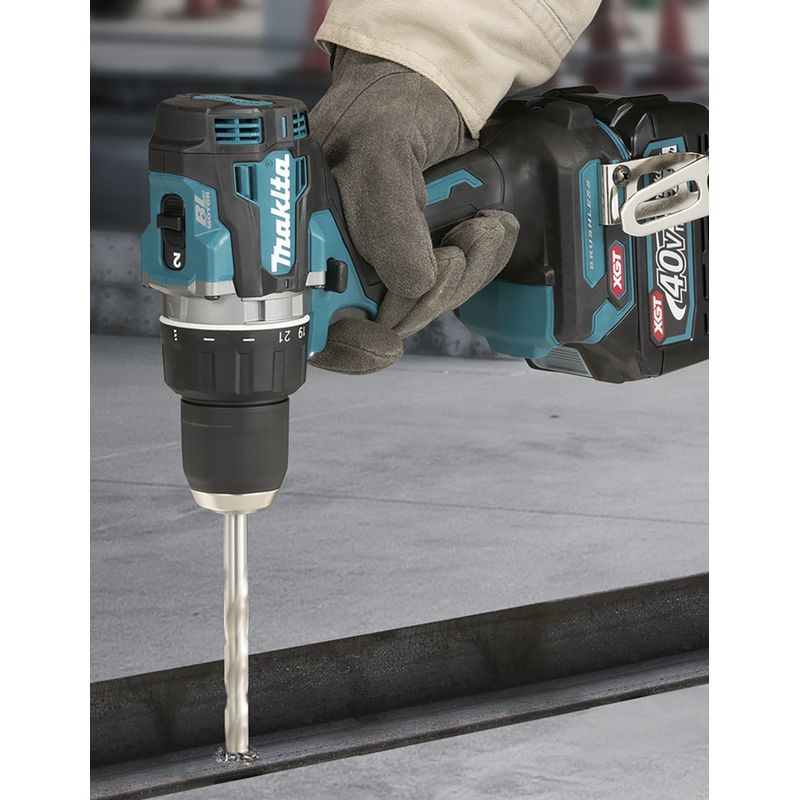 Makita – Perceuse-visseuse sans fil 40V max – Moteur sans balais – Couple 70Nm réglable – Capacité de perçage bois 38mm - Image 2