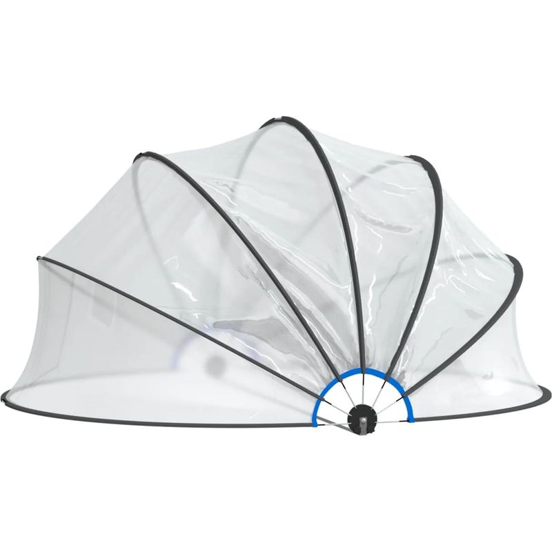 vidaXL Dôme de piscine rond 406x203 cm PVC - Image 6