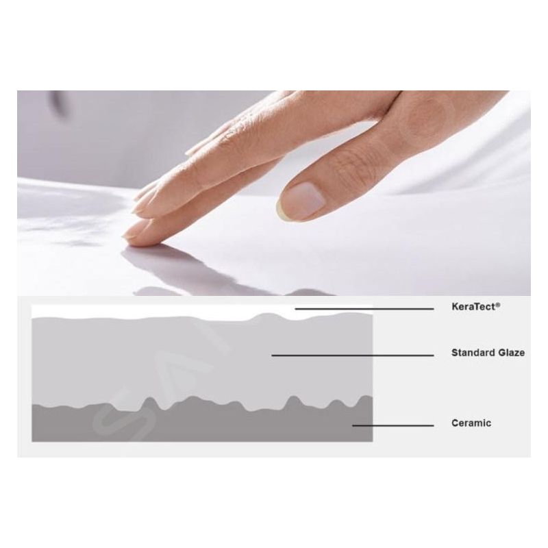 Geberit iCon lavabo à poser avec trou pour robinetterie - Image 4