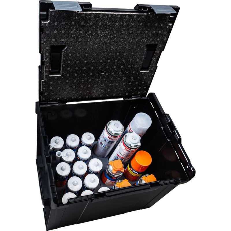 Boîte à outils vide 6100000308 en plastique ABS noir – Dimensions 442 x 357 x 389 mm – Capacité 41,1 litres – Protection contre projections d'eau - Image 3