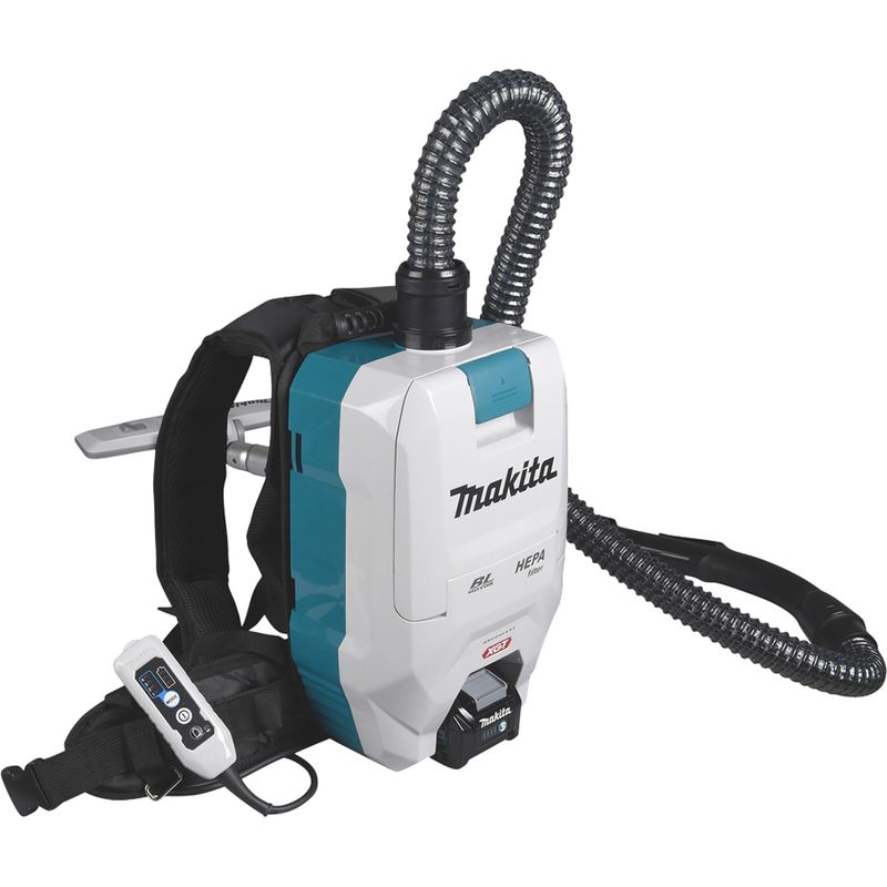 Makita – Aspirateur à dos 40V XGT – Débit d'air 2,4 m3/min – Capacité d'aspiration 180 mbar – Autonomie jusqu'à 110 min – Moteur sans balais - Image 8