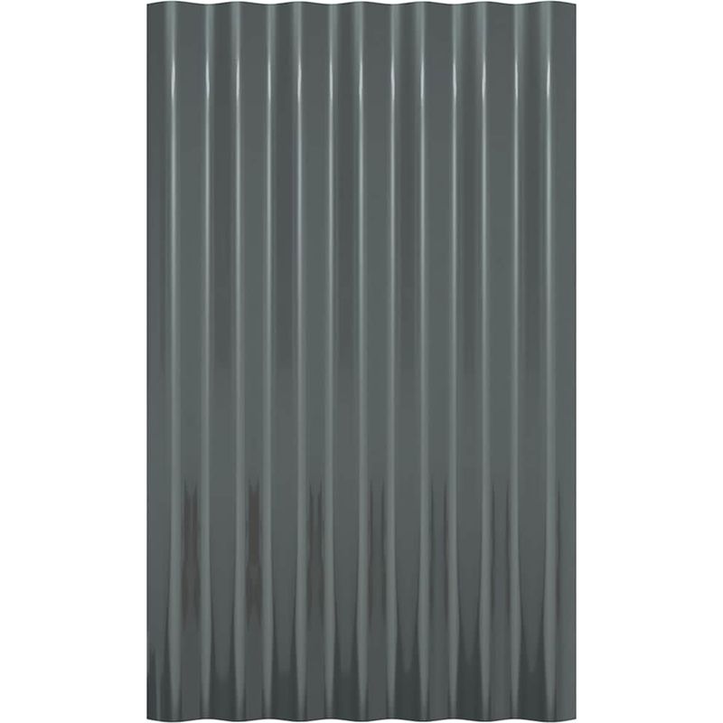 Vidaxl – Panneaux de toit 36 pcs en acier galvanisé – Dimensions 60x36 cm – Résistants aux intempéries – Installation facile pour abris et han Panneau - Image 4