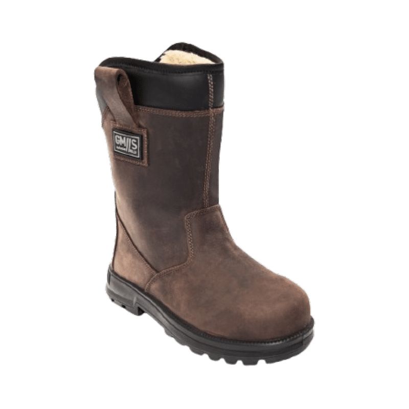 Gaston Mille – Bottes de sécurité cuir pleine fleur S3 CI – Semelle antiperforation acier 1100N – Adhérence SRC – Pour chantiers humides et terrains - Image 3