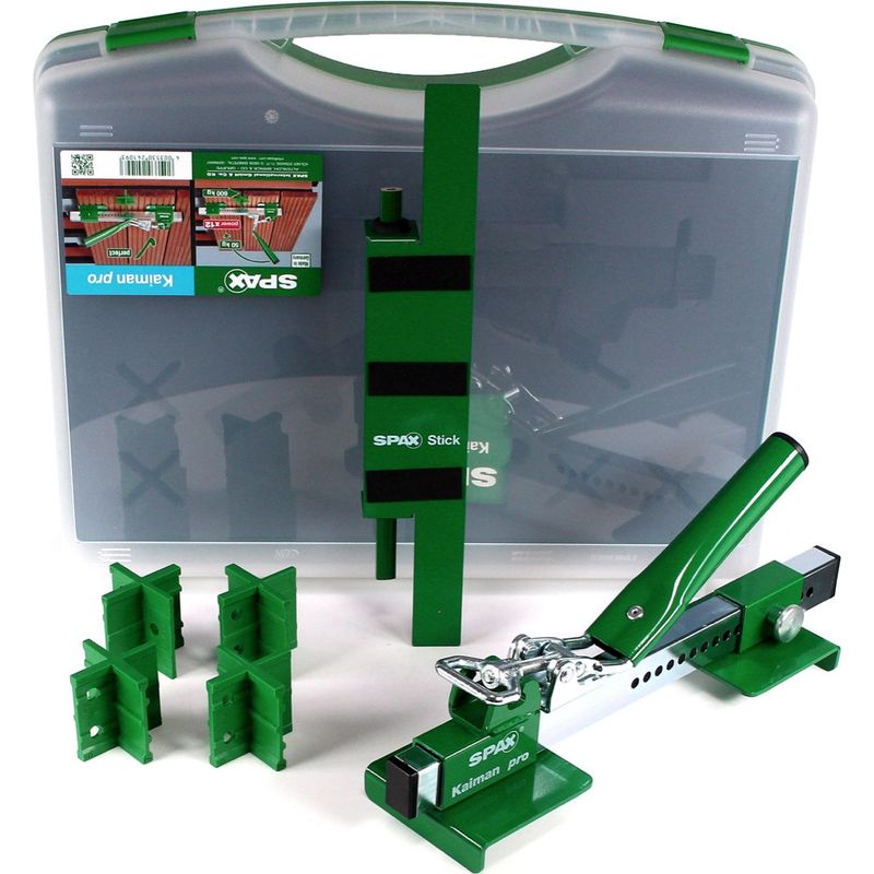 Redresseur de lame Spax Kaiman pro – Masterset pour redressement facile – 4 espaceurs pour joints 4-7 mm – Construction terrasse bois - Image 9