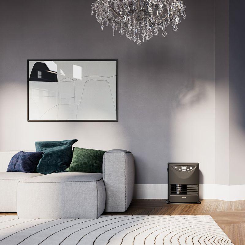Poêle à paraffine à mèche 800/3000 W – Puissance réglable pour espaces variés – Évacuation des fumées optimisée – Classe énergétique A – Tecno Air - Image 3