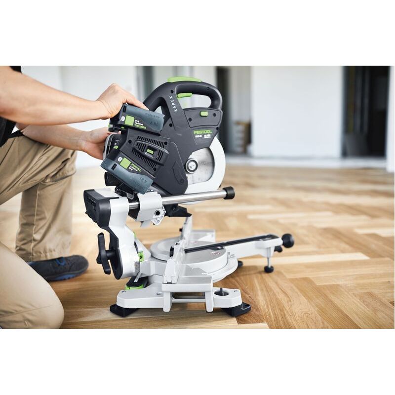Festool – Scie à onglet sans fil KAPEX KSC 60 – Moteur EC-TEC sans balais – Profondeur de coupe 305 x 60 mm – Angle d'onglet jusqu'à 60° - Image 7