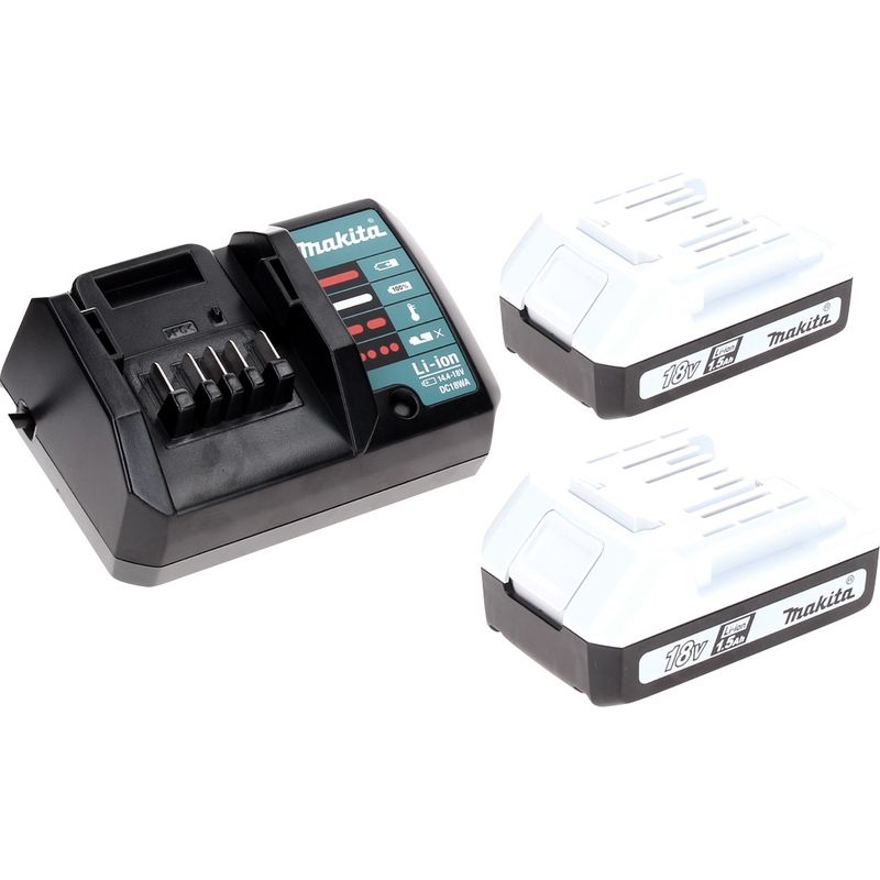 Makita – Perceuse à percussion HP457DWE 18V 2 vitesses – 2 batteries 1,5Ah Li-ion – Mandrin auto-serrant 13mm – Couple 30Nm pour perçage béton - Image 5