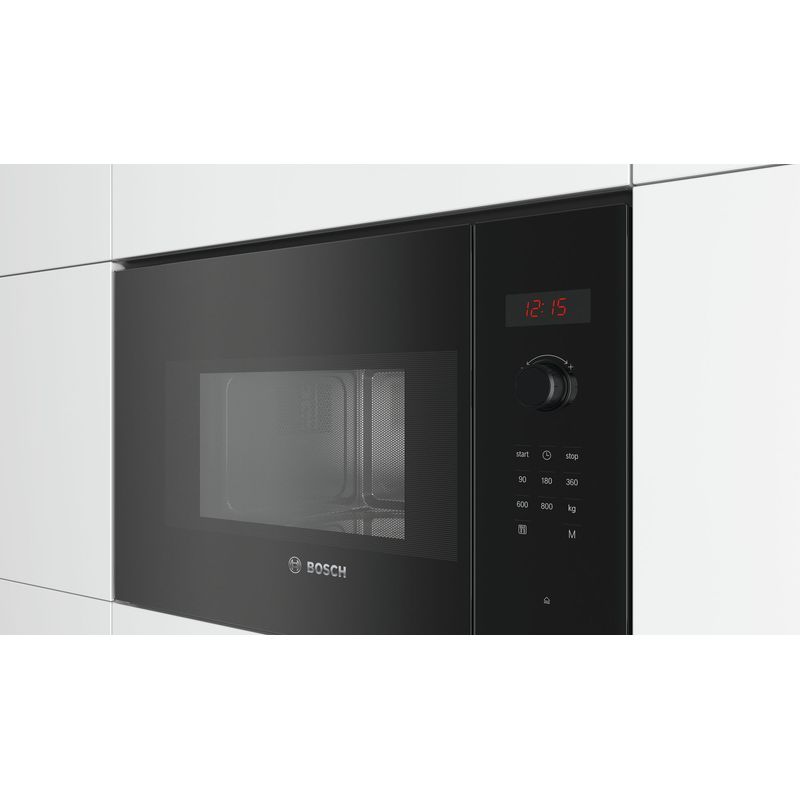 Bosch – Micro-ondes encastrable 20L 800W – Commande sensitive – Dimensions H38.2 x L59.4 x P31.7 cm – Couleur noir - Image 5