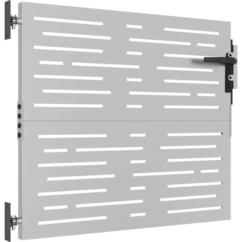 vidaXL Porte de Jardin 85 x 75 cm Acier peint par poudre Verrouillable - Image 4