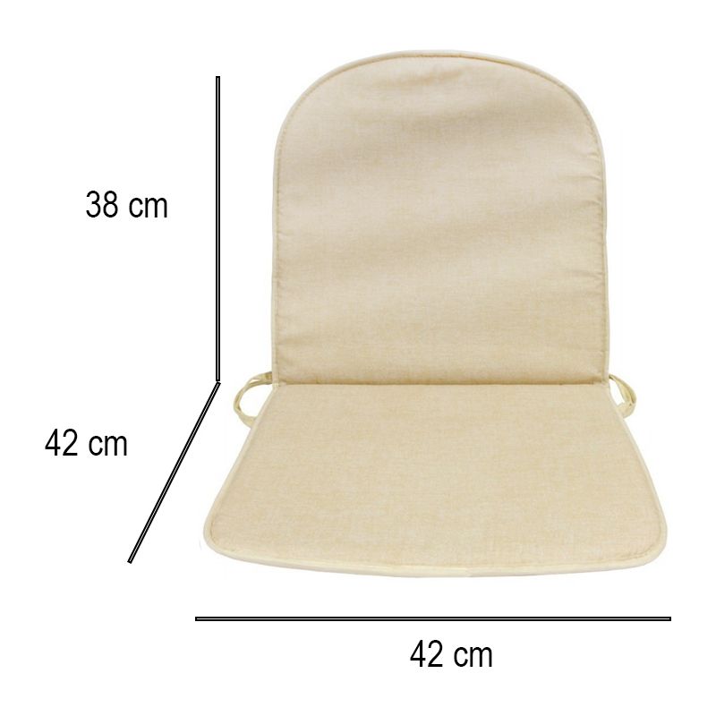 8 x CUSCINO SCHIENALE BASSO DOUBLE BEIGE - Image 2