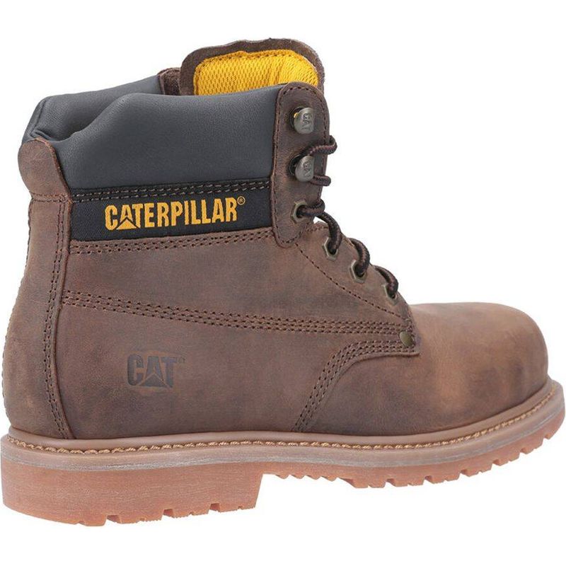 Caterpillar – Bottes de sécurité S3 HRO SRA – Tige cuir nubuck résistant à l'eau – Embout acier – Semelle antiperforation – Pointure 43 - Image 10
