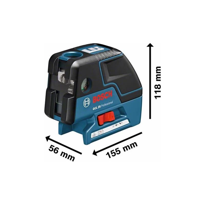Bosch – Laser 5 points 2 lignes 30m – Classe 2 – Protection IP54 – Compact et robuste pour chantiers – Facile à utiliser - Image 4